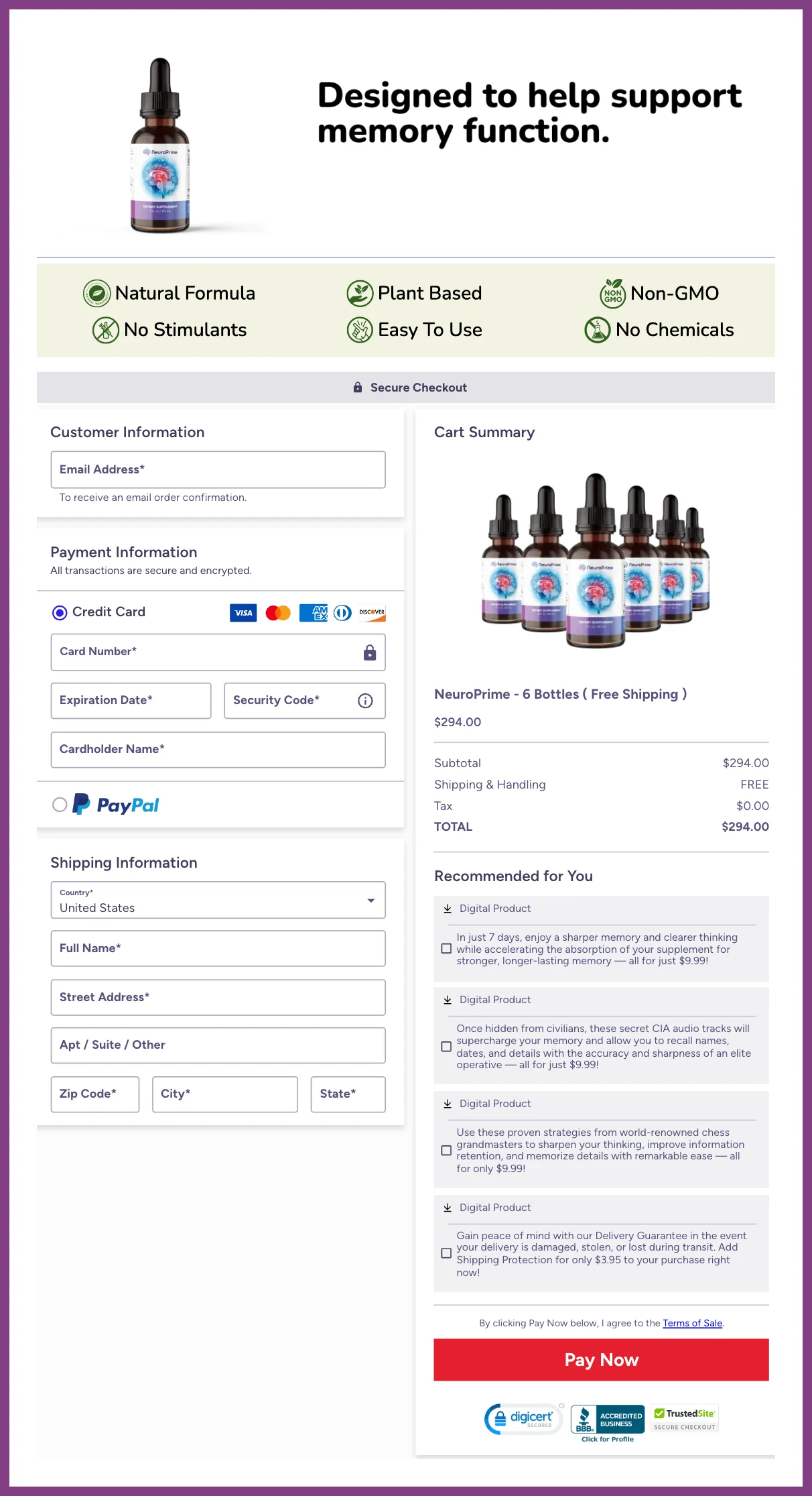 Neuro prime-order-page